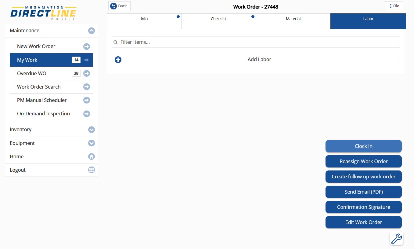 Mobile How To – Processing a WO – Directline Knowledgebase